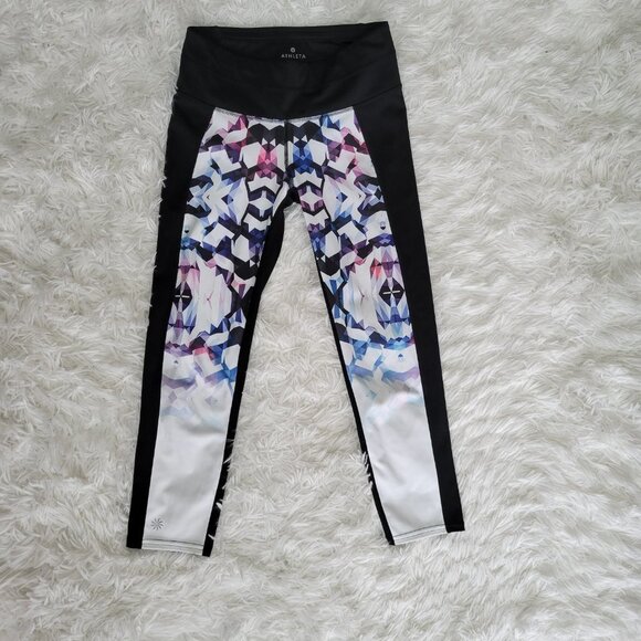ATHLETA Geo Disco Sonar Capri Crop Leggings - Size XS - Picture 7 of 14